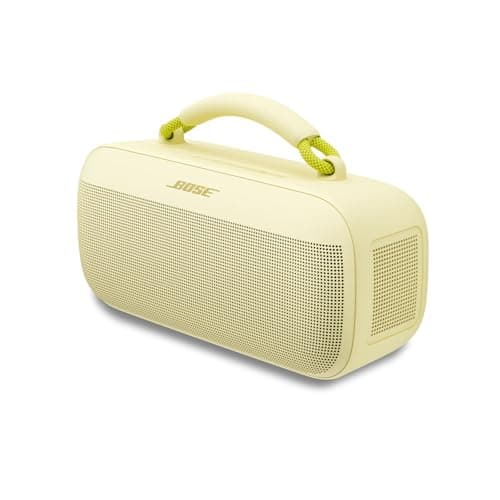 Bose SoundLink Max Bluetooth Speaker - Portable Wireless Party Speaker, IP67 Waterproof, Rope Handle, Up to 20 Hours of Playtime, USB-C, Built-in 3.5mm AUX Input, Citrus Yellow - Limited Edition