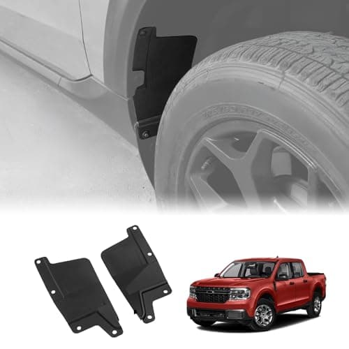 Mabett Rear Wheel Splash Shield Covers for 2022-2026 Ford Maverick Accessories All-Weather Splash Guard Prevent Mud and Stone Debris 2PCS