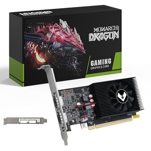 MOUGOL AMD Radeon R7 350 4GB Low Profile Graphics Card, Dual HDMI Ports for Multi-Monitor, 4GB GDDR3 128-Bit, SFF Half-Height Video Card for Slim Desktop PC, Support Windows 10/8.1/7 Computer GPU