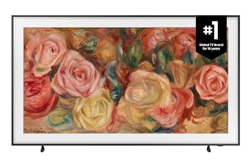 SAMSUNG 65-Inch QLED The Frame LS03D Series, Quantum Processor 4k, 120 Hz Refresh Rate, Art Mode, Anti-Reflection Matte Display, Wall Mount Included, Smart TV - QN65LS03DAFXZC [Canada Version] (2024)