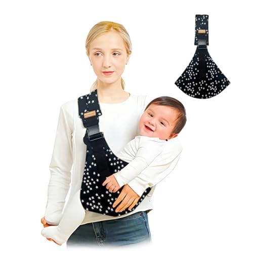 Baby Sling Carrier,Baby Carrier Newborn to Toddler, Adjustable Toddler Carrier, Anti-Slip Hip Seat Portable and Carrying 10-30 lbs(Star)