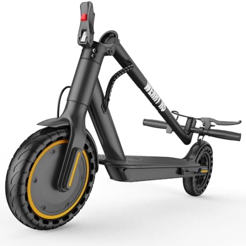 Electric Scooter, 350W Power Motor, Max 30 KM/H & 20-25 KM Range, 8.5" Solid Tire, Foldable Commuting E-Scooter for Adults & Teens with Dual Brake, Max Load 120KG