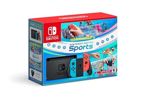 Nintendo Switch with Switch Sports + Leg Strap Bundle - Nintendo Switch Sports Bundle Edition