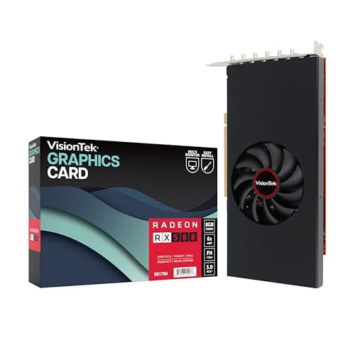 VISIONTEK AMD Radeon RX 580 6M Single Fan 8GB GDDR5 PCIE 3.0 Graphics Card