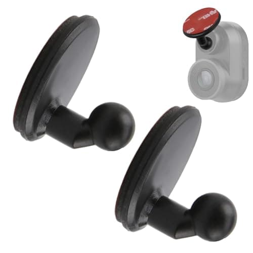 2PCS Low Profile Adhesive Mount for Garmin Dashcam, Windshield Sticky Ball Compatible with Dash Cam Mini 2 Mini 3/45/46/47/55/56/57/65W/66W/67W/X110/X210/X310/Tandem/Speak/Speak Plus