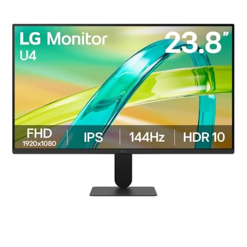 LG 24U411B-B 23.8" / FHD (1920x1080) / IPS / 144Hz / sRGB 99% (Typ.) / Reader Mode & Flicker Safe/Dynamic Action Sync/Black Stabilizer, Slim Stand Base, Black