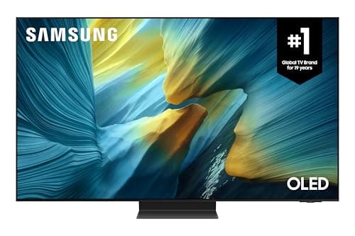 SAMSUNG 55-Inch OLED S95F 4K Smart TV, Glare Free Panel, AI Gen 3 Processor, HDR Pro, 165Hz, Infinity One Design, Q-Symphony, AI Game Mode, Game Hub, One Connect Box - [QN55S95FAEXZC] [Canada] (2025)