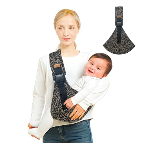 Toddler Carrier,Baby Sling Carrier,Adjustable Baby Carrier,Portable baby Sling Carrying 10-30 lbs(Brown Leopard)