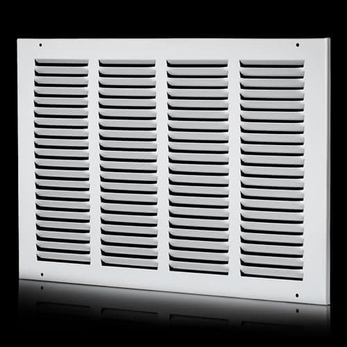 16x10 Return Air Grille(Duct Opening Size),Air Return Vent Cover,Flat Vent Cover,Rejillas De Aire Acondicionado Para Casa,Return Air Grilles,Outer Dimensions:17.75"Wx11.75"H(16"W x 10"H, Duct Opening)
