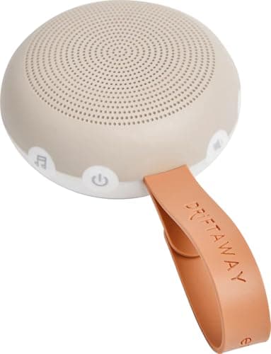 ergoPouch Drift Away White Noise Machine – Portable Sound Therapy for Baby & Adult, 7 Soothing Sounds, Rechargeable Battery, Adjustable Light - Home, Travel, and Registry Gift