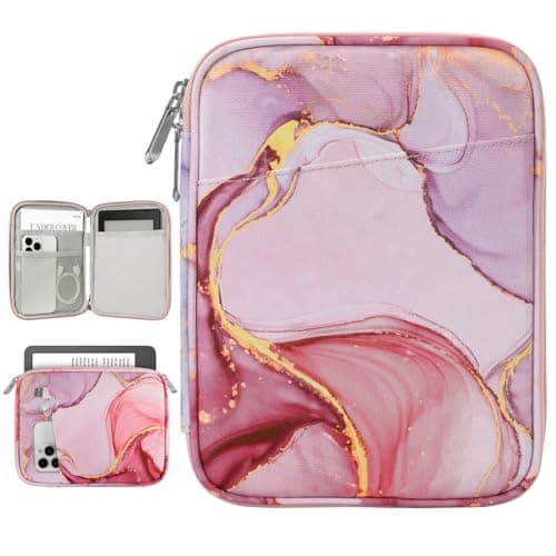Vinabilia 6-7 Inch Sleeve Case for Kindle and eReader, Cloudy Pink