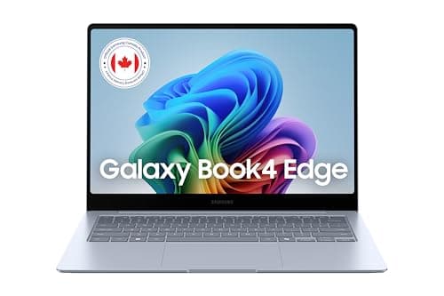 Samsung Galaxy Book4 Edge Laptop, 14", CoPilot+, Qualcomm Snapdragon X Elite, 16GB RAM, 512GB Storage - Sapphire Blue