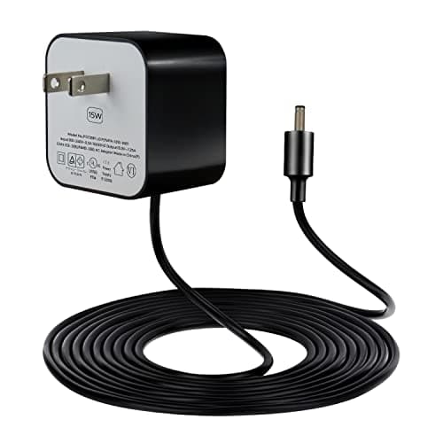 ZTTXL 15W Power Adapter for Echo Dot 3rd Generation, (3rd/4th Gen) with Clock, Echo Dot Kids Edition, Echo Show 5,Echo Spot, and Fire TV Cube, 5.8 Ft AC Adapter Power Cord