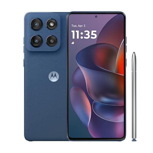 Motorola Moto G Stylus 5G 2025 (256GB) 6.7" pOLED Display, 50MP Camera, Unlocked - Pantone Gibraltar Sea (Renewed)