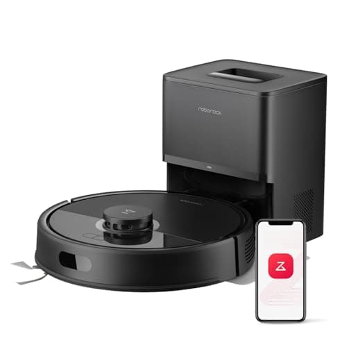 roborock Q7 L5+ Robot Vacuum and Mop, Self-Emptying, Dual Anti-Tangle System, 8,000 Pa HyperForce Suction, Electronic Water Tank, Schedule Daily Cleaning, Perfect for Hard Floors, Carpets and Pet Hair