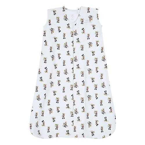 HALO Disney Baby Sleepsack, 100% Cotton Wearable Blanket, Swaddle Transition Sleeping Bag, TOG 0.5, Mickey Fun, Medium, 6-12 Months