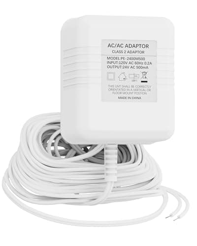 VHBW 24V AC Transformer Compatible with Ring and Google Nest Doorbells