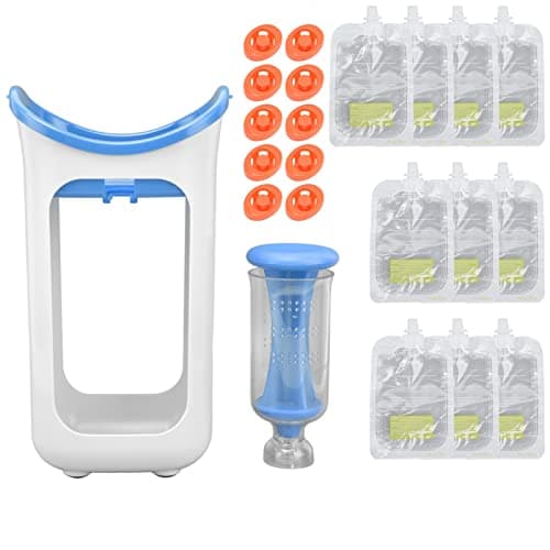 TOPINCN Baby Food Maker Blender, Small Baby Puree Maker for Making Juices, Flavoring Dishes and Delicious Food (Blue)