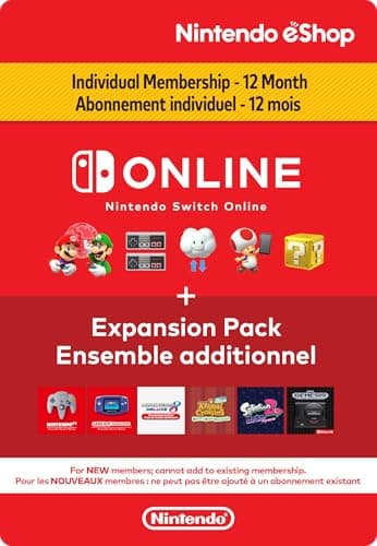 Nintendo Switch Online + Expansion Pack Individual Membership Standard 12 Months - Nintendo Switch [Digital Code]