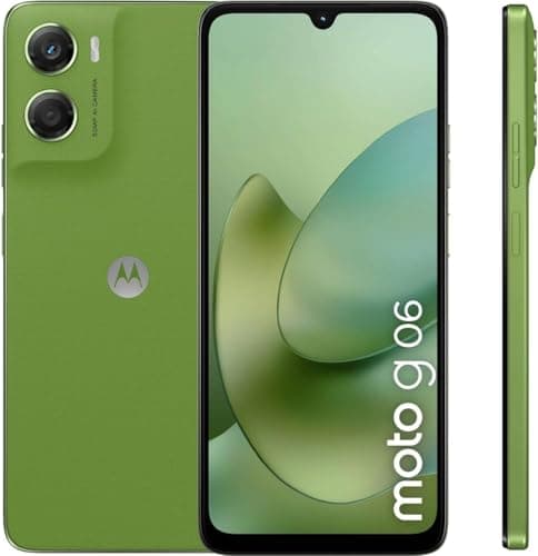 Motorola Moto G06 Dual-SIM 64GB ROM + 4GB RAM (GSM Only | No CDMA) Factory Unlocked 4G/LTE Smartphone (Pantone Tendril) - International Version