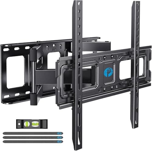 Pipishell Full Motion TV Wall Mount for 26-74 inch TVs, up to 99lbs Max VESA 400x400mm, Wall Mount TV Bracket with Articulating Swivel Extension Tilting Leveling for LED LCD OLED 4K Flat Curved Screen