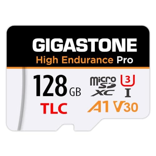 [5-Yrs Free Data Recovery] GIGASTONE 128GB Micro SD Card, TLC High Endurance Pro, Speed Up to 120MB/s, Compatible with REDTIGER Rove VIOFO VANTRUE PRUVEEO ARIFAYZ Dash Cam, MicroSDXC UHS-I A1 V30 U3