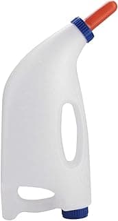 4L Calf Nursing Bottle with Handle and Regulating Valve Calf Cow Feeding Milk Bottle Cups Animal Feeding Bottle for Cows Sheep