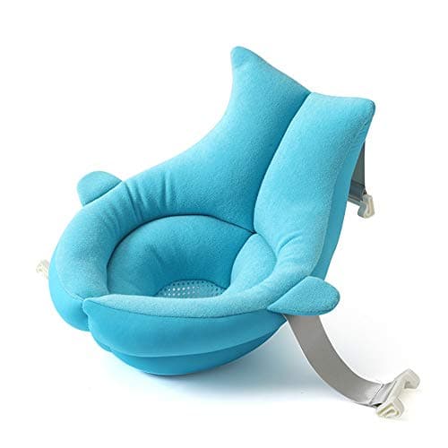 Baby Bath Tub Seat, Whale shape Infant Bath Pad Sink Bather Non-Slip Soft Bathtub Seat Bath Cushion for Toddler Newborn Baby Infant (blue)
