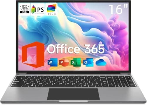 Jumper 16 Inch Laptop, 1200p IPS FHD Display, 4GB RAM 128GB Storage Expandable 1TB, Office 365 1-Year Subscription, 5305U Processor, Windows 11 Computer with Stereo Speakers, HDMI, WiFi-5.