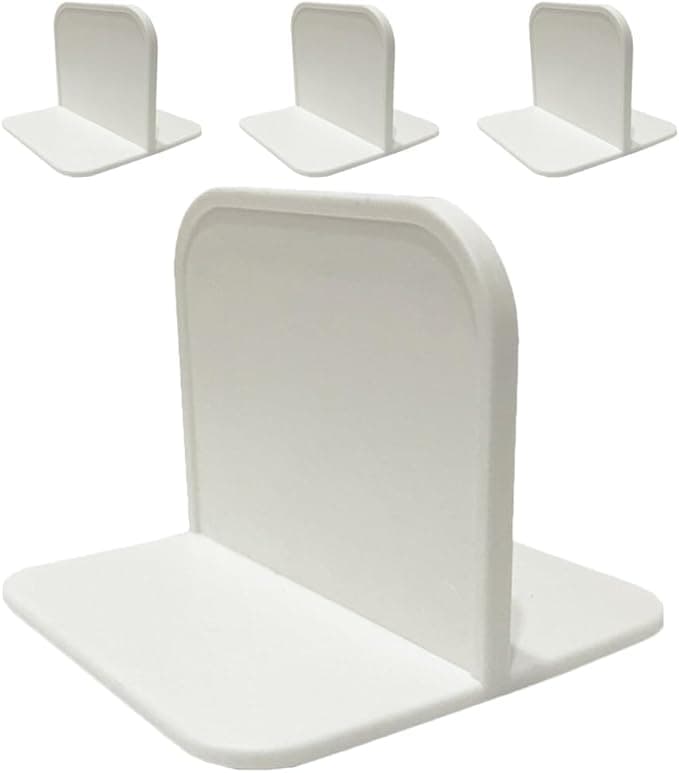 Totority Playpen Stabilizer 4Pcs Adhesive Non-Slip Fixer Baby Gate Support Feet for Securing Playpen Base Accessories Durable Plastic 2.75X2.75X2.16In