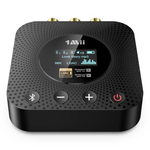 1Mii B06HD+ Hi-Res LDAC Bluetooth 5.3 Receiver for Home Stereo