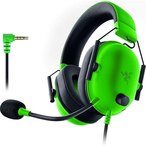 Razer BlackShark V2 X Gaming Headset, 3.5mm Audio Jack, Green