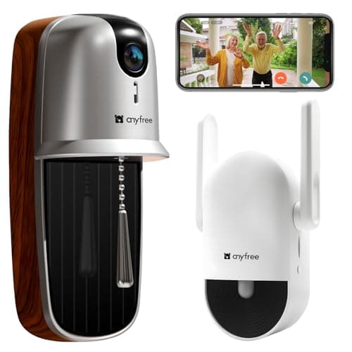 anyfree 2026 Newly Video Doorbell Camera Wireless, AI Motion Detection, Wireless Long Range Signal, HDR Ultra-Clear 2.4g & 5g Video Doorbells Camera with Chime,Solar Extends Battery Life