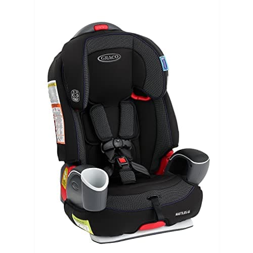 Graco Nautilus 65 3-in-1 Harness Booster, Toddler to Big Kid Car Seat from 10-45 kg (22-100lb), Harness/Highback/Backless Booster, Chanson