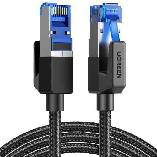 UGREEN Cat 8 Ethernet Cable High Speed 40Gbps 2000Mhz Network Cable, 10FT
