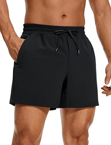 CRZ YOGA Linerless Workout Shorts 5'' Black Medium
