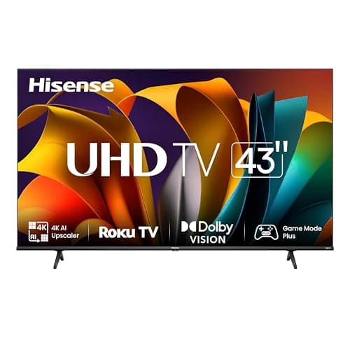 Hisense 43R63N-43 inch 4K UHD HDR LED Roku Smart TV-2024