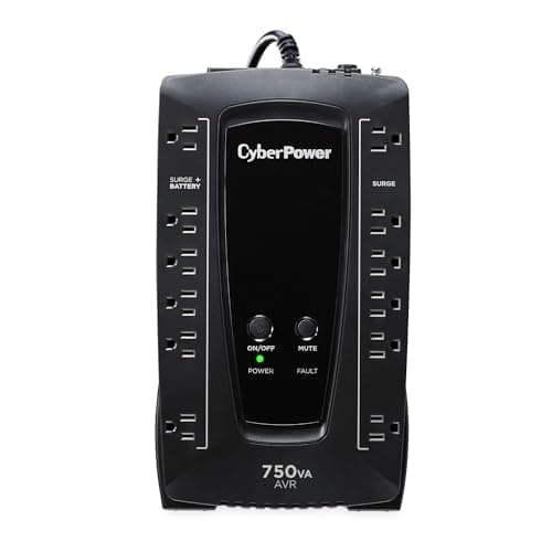 CyberPower AVRG750U AVR UPS System, 750VA/450W, 12 Outlets, Compact