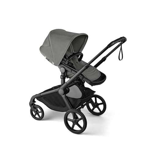 Bugaboo Kangaroo All-Terrain Full-Size Single-to-Double Tandem Stroller Toddler Seat, for Up to Three Kids, XL Wheels, One-Hand Operation, XL Underseat Storage (Moon Grey)