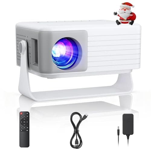Mini Projector, 1080P Full HD Supported Portable Projector, AKIYO O1 Phone Projector for Home Theater, Movie, Outdoor, Compatible with iOS/Android/HDMI/USB/TV Stick/PC