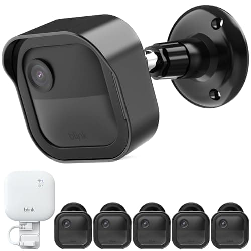 Camera Mount for Blink Outdoor 4 (4th Gen) and Outdoor (3rd Gen), 5 Pack Weatherproof Protective Housing and 360 Degree Adjustable Mount with Blink Sync Module Mount