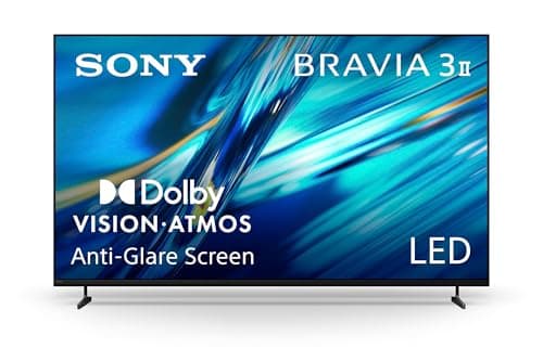 Sony 65 Inch BRAVIA 3 II LED 4K HDR Smart Google TV with Gemini K-65XR30M2 Anti-Glare, XR Processor with AI Technology, Dolby Vision/Atmos, 120Hz Refresh Rate, 4K Movie Credits Included, 4xHDMI 2.1