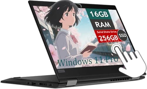 Lenovo ThinkPad X390 Yoga Touchscreen Laptop 13.3" 1080P Touchcreen Netbook, Intel 8th Core i5-8365, 16GB RAM, 256GB SSD, Backlit Keyboard, Webcam, Windows 11 Pro(Renewed)