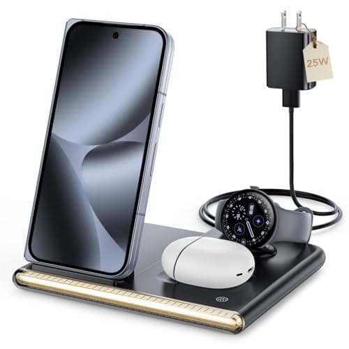 3 in 1 Foldable Wireless Fast Charging Station for Google Pixel Watch 4