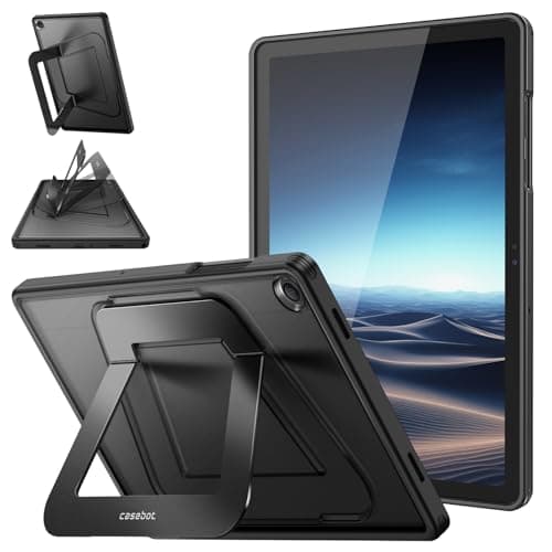 Fintie Shockproof Case for Samsung Galaxy Tab A11+ 11" 2025/ A9 Plus 11 Inch, Slim Frosted Hard Cover with Multi-Angle Kickstand, Black