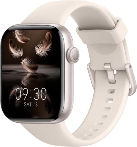 Smart Watch for Men Women, Bluetooth Calling, 1.85" HD Touch Screen Fitness Tracker, 140+ Sports Modes, Heart Rate Sleep Monitor, DIY Dial, IP68 Waterproof, Compatible with Android & iOS(Moonlight)