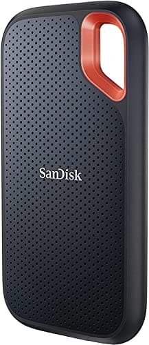 SANDISK 1TB Extreme Portable SSD (Old Model)- Up to 1050MB/s, USB-C, USB 3.2 Gen 2, IP65 Water and Dust Resistance, Updated Firmware - External Solid State Drive - SDSSDE61-1T00-G25