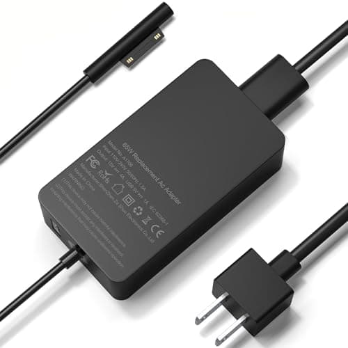Surface Pro Laptop Charger 65W Power Adapter for Microsoft Surface Pro