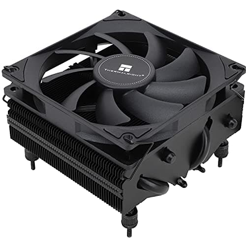 Thermalright AXP90-X53 Black Low Profile CPU Air Cooler, 53mm Height, TL-9015B SLIN PWM Fan, AGHP Technology, for AMD AM4/Intel 1150/1151/1155/1156/1200(Black)