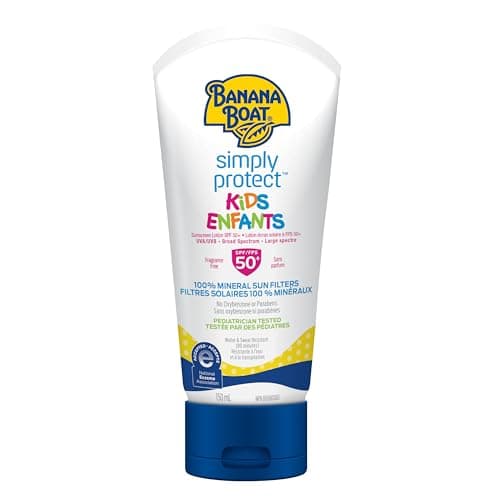 Banana Boat Simply Protect Kids Sunscreen Lotion, SPF 50+